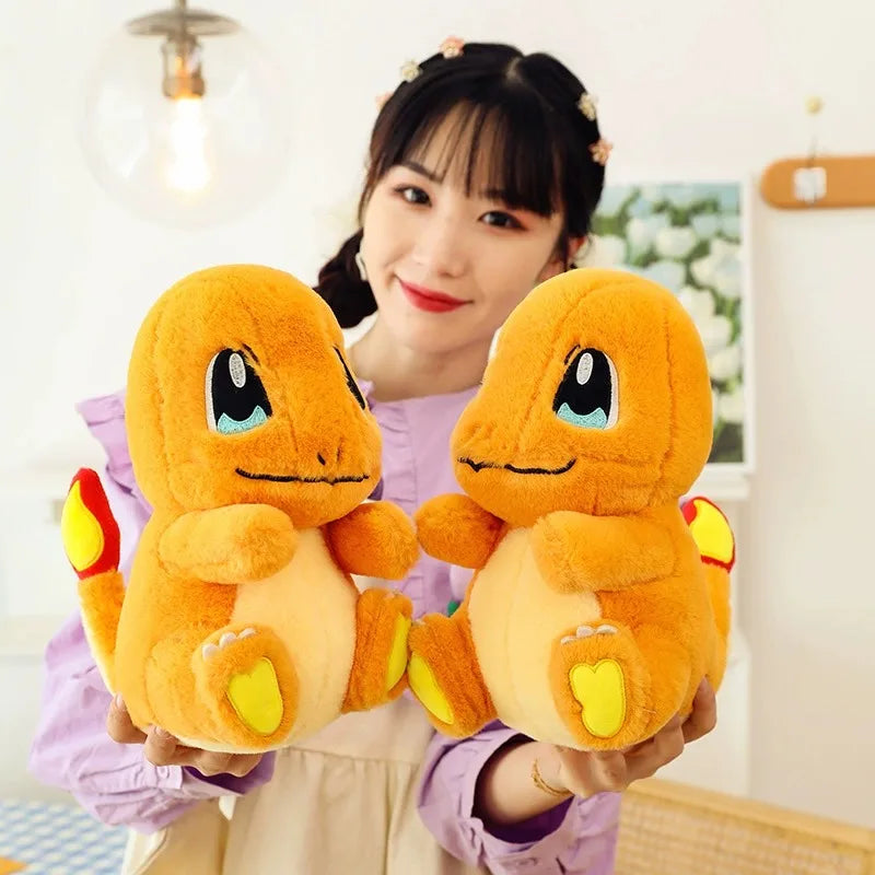 35-60CM Big Size Pokemon Charmander Plushies Squirtle Cartoon Anime Peluche Ornament Comfortable Soft Doll Children Toy Gift