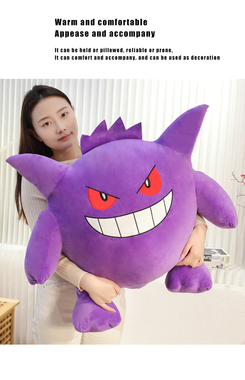 20/40/60cm Gengar Pokemon Anime Plush Toys TAKARA TOMY Cartoon Doll Soft Pokémon Plushie Pillow Stuffed Gift for Children Kawaii