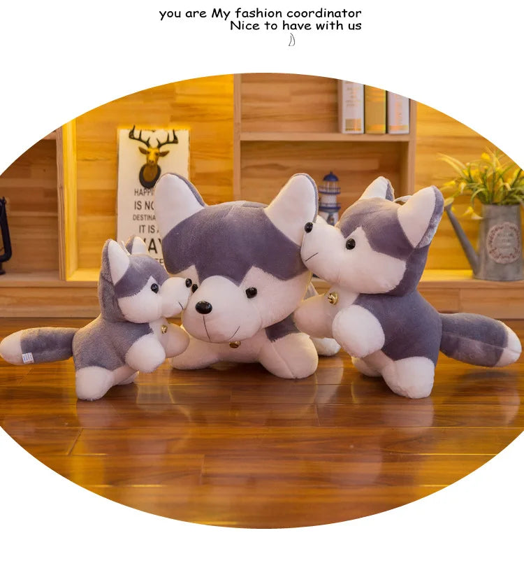 25cm Kawaii Husky Stuffed Animals Dog Plush Toy Wolf Soft Cartoon Plush Lovely Children Kids Doll Fluffy Birthday Gift Child Toy