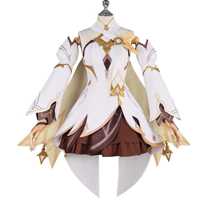 Genshin Impact Lumine Aether Costume Women Polyester Set