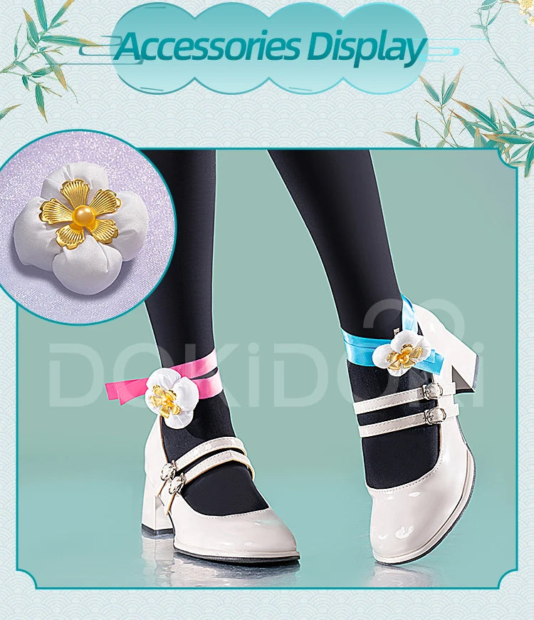 MIKUU Cosplay Costume Game Cosplay DokiDoki-R Mikku Cosplay Women Cute Lolita Dress Costume Mikuu Panda Cosplay Wig