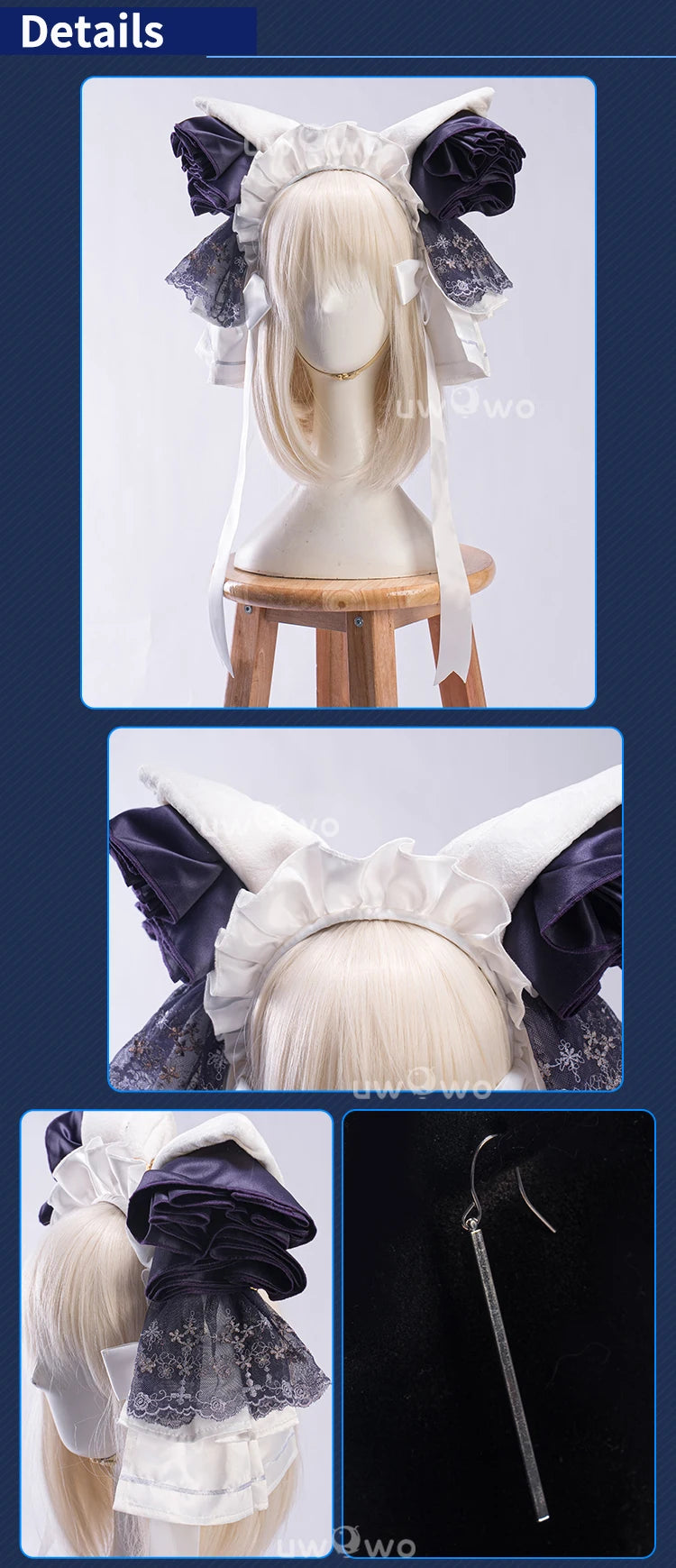 IN STOCK UWOWO Cheshire Cosplay Game Azurr Lanee Cheshire Default Cosplay Costume New outfit Halloween Costume