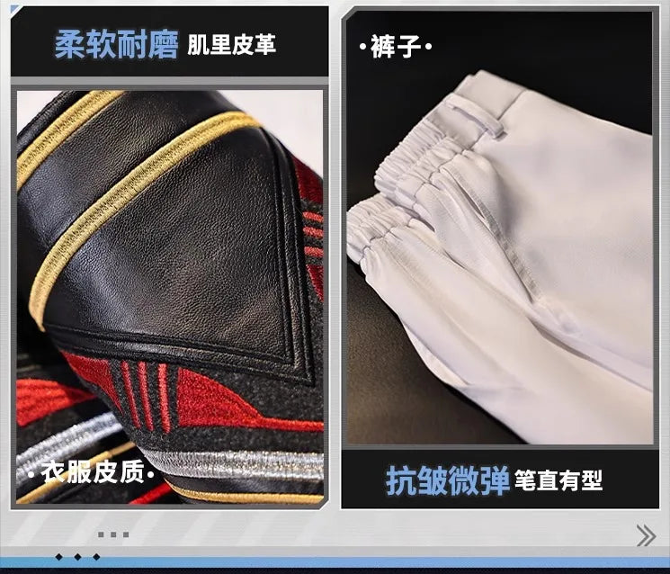 iCoser Caleb Cosplay Costume Wig Farspace Colonel Love and Deepspace Uniform Cap Halloween Party for Women Men Carnival Props