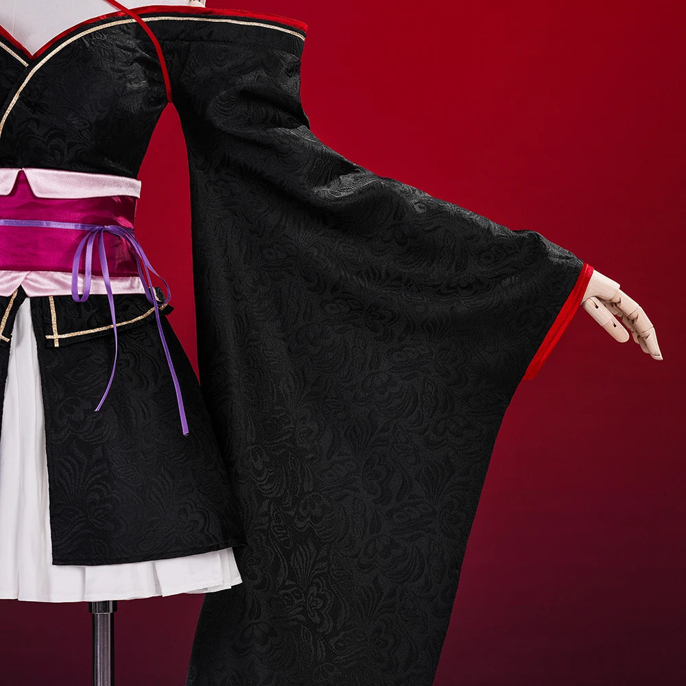 iCoser Anime Unbreakable Machine-Doll Yaya Cosplay Costume Dress Kimono Headwear Festival Halloween Party for Women Girls Props
