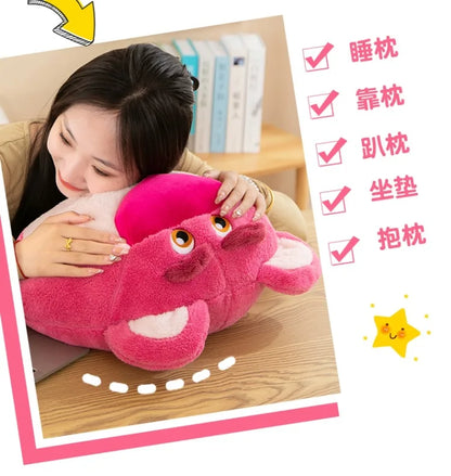 65cm Disney Toy Story 4 Strawberry Bear Cute Girl Heart Bear Backrest Plush Toy Doll Pillow Doll Cushion with Strawberry Flavor