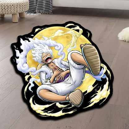 One Piece Figure Animes Rug Shanks Zoro Luffy Popular Style Nika Customize Cartoon Rug Handmade Carpet Area Rug for Home Decor