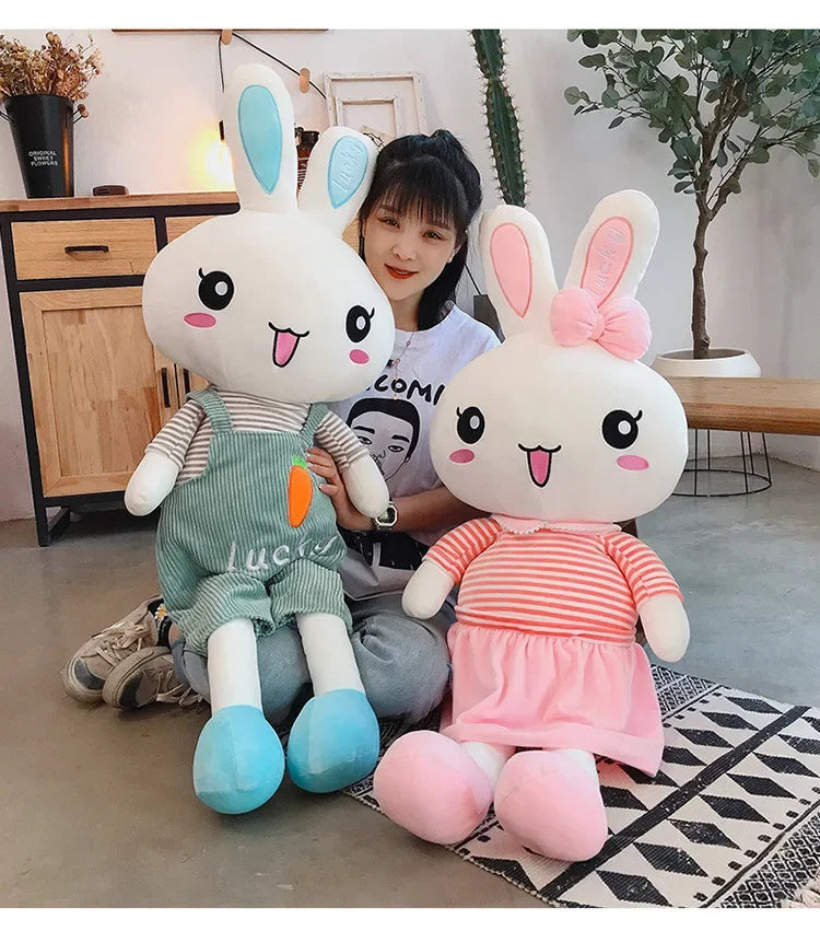 45-130cm Cute Long Legs Rabbit Plush Toy Stuffed Soft Animal Bunny Doll Baby Kids Toys Birthday Gift Christmas Present for Girl