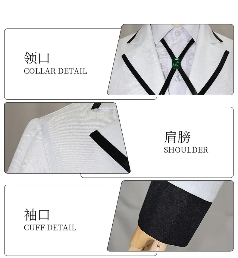 Anime Rock Is A Lady's Modesty Otoha Kurogane Cosplay Costume Wig JK Dress Lilisa Suzunomiya Halloween for Women Girls Carnival