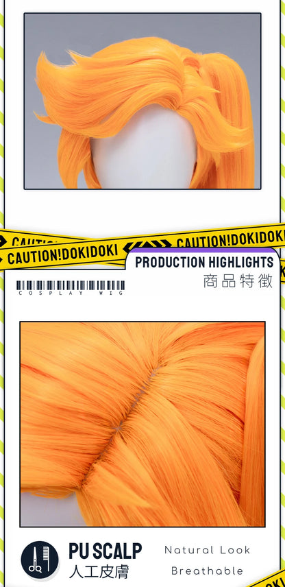 Alice Auriana Wig Anime LoliRock Cosplay Wig DokiDoki Women Pink Orange Long 100cm Curly Alice Cosplay Hair Free Wig Cap