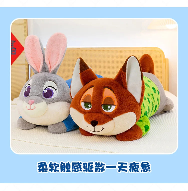 85/105/125cm Super Big Size Judy Hopps Zootopia Anime Plush Stuffed Doll Kawaii Nick Wilde Plushies Children Pillow Holiday Gift