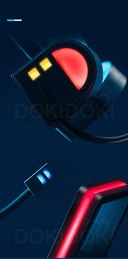 IN STOCK MIKUU Cosplay Costume Game Cosplay 【S-2XL】DokiDoki-R Mikku Cosplay Women Cute Costume MIKUU LED Costume Plus Size