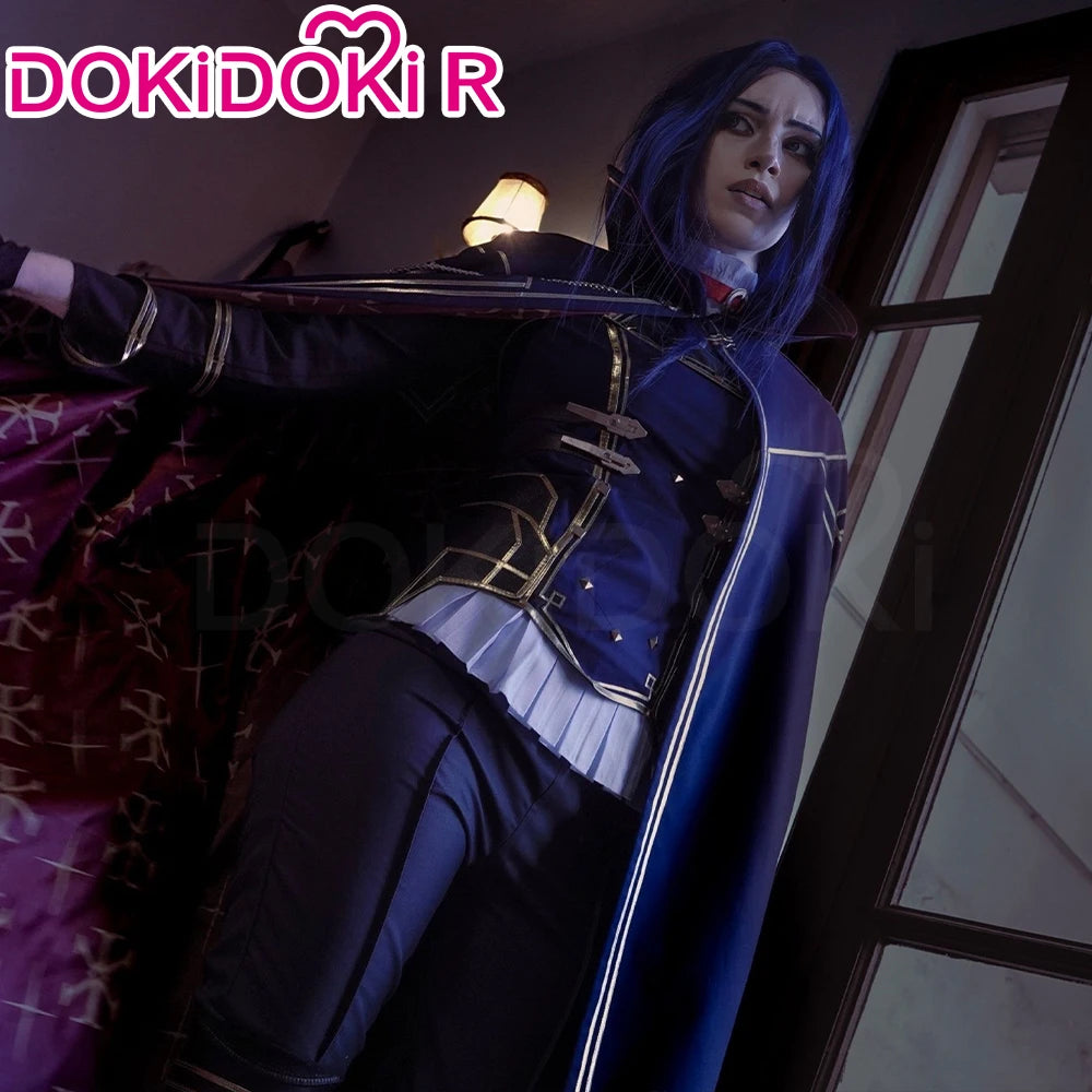 IN STOCK Caitlynn Cosplay Costume Anime Cosplay【S-3XL】DokiDoki-R Women Uniform Cloak Caitlynn Costume Plus Size