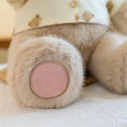 New Cute Good Night Bear Plush Toys Children's Soothing Dolls Indoor Ornaments Children's Sleeping Toy Children Birthday Gifts