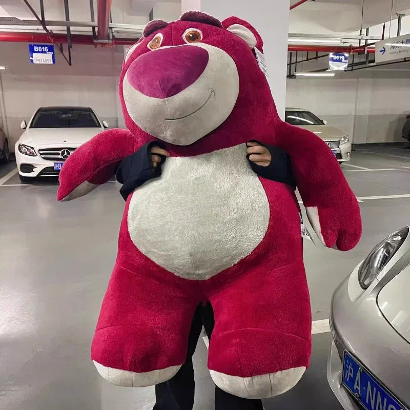 120cm Large Big Size Disney Lotso Cartoon Anime Plush Stuffed Doll Room Kawai Plushies Pillow Ornaments Children's Holiday Gifts