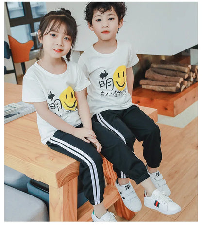 Kids Pants Girls Trousers Spring Summer Autumn Clothes Children's Long Pants Side-Stripe Casual Pants for 3 to 4 5 6 7 8 9 Years