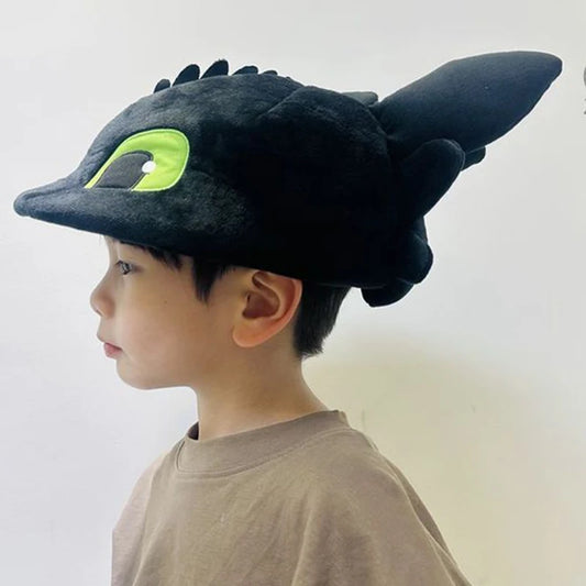 2025 New Dragon Taming Master Plush Doll Children'S Hat Dinosaur Hat Role Playing Prop Children'S Gift