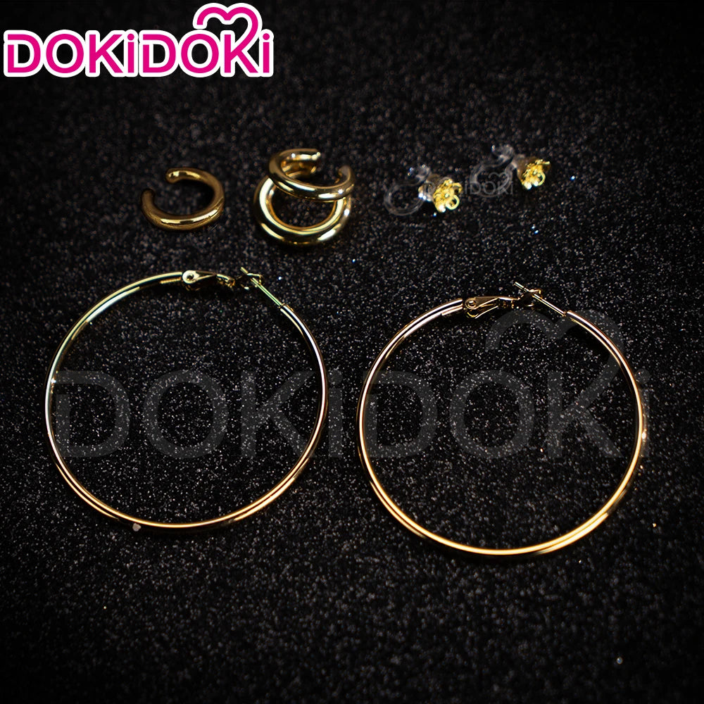 IN STOCK Rumii Miraa Zoeyy Cosplay Earrings DokiDoki Metal Headwear Earrings Rumii Headdress Halloween Cosplay Accessories
