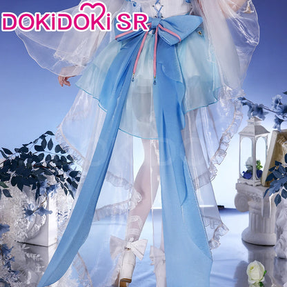 Kamisato Ayaka Doujin Cosplay Costume Game Genshin Impact Cosplay DokiDoki-SR Kamisato Ayaka Cosplay Women White Dress Costume