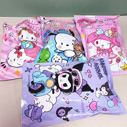 12pcs New Sanrio Kuromi Melody Papacha Dog Blind Box Stationery Set Surprise Blind Bag Student Gift Reward Wholesale