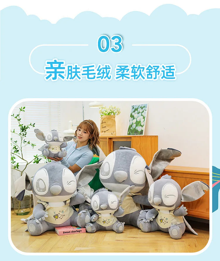 45/60/75cm Big Size Disney Stitch Anime Plush Stuffed Doll Lilo & Stitch Room Decoration Plushies Pillow Ornaments Holiday Gift