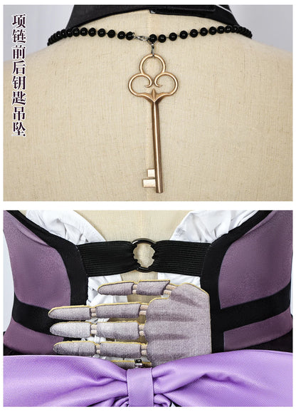 Honkai Star Rail The Herta Cosplay Costume Wig Dress Hat Uniform Headwear Necklace Halloween Party for Women Girls Carnival Prop