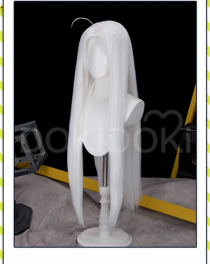 IN STOCK Seiko Ayase Wig Anime Dandadan Cosplay DokiDoki Halloween Grey Hair DAN DA DAN Seiko Glasses Ear Clips Patch Free Cap