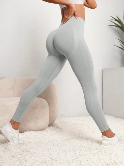 Women Seamless Hip Lifting High Waist Fitness Leggings Push Up Yoga Gym Sportswear