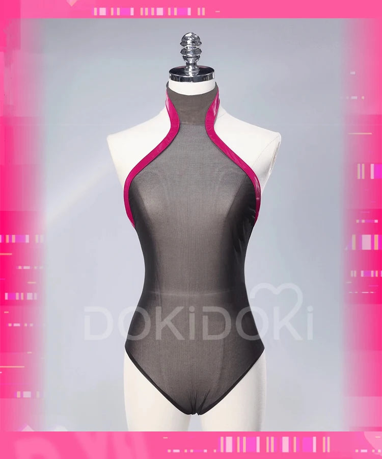 Dva Cosplay Costume Game DokiDoki-R Women Pink Dress Sexy Dva Costume Halloween Cosplay