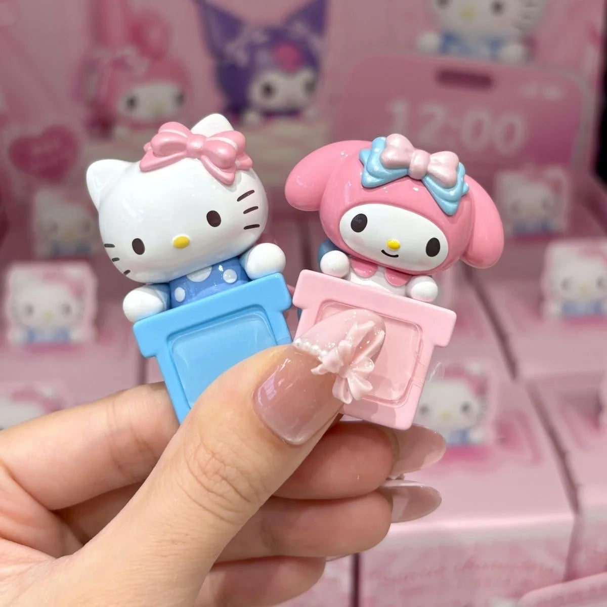 Kt Cat Bow Sweetheart Series Blind Box Trendy Toy Cute Doll Mini Phone Case Computer Decoration Desktop Ornament Surprise Gifts