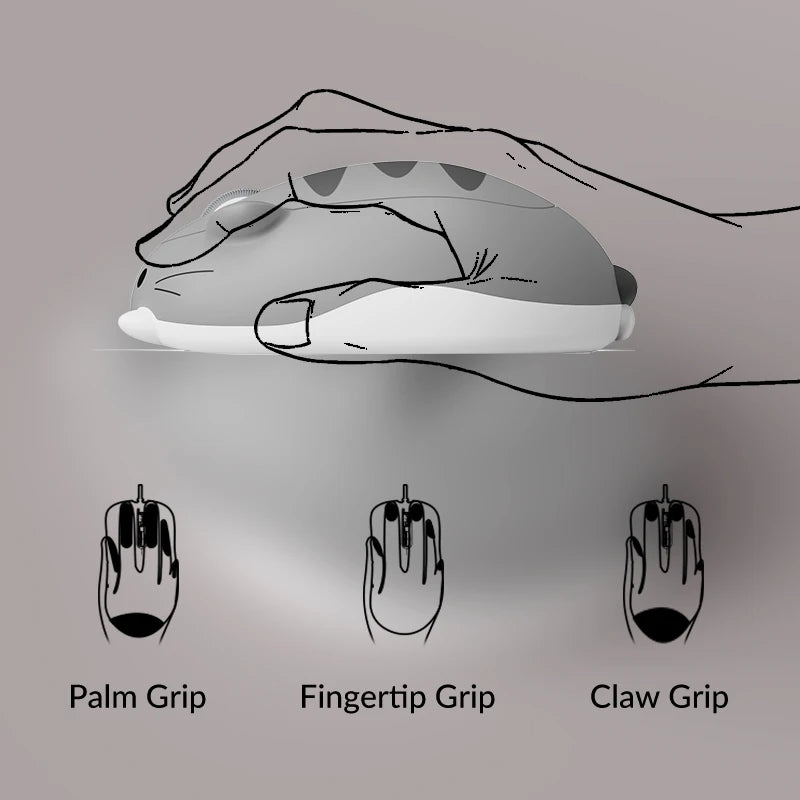 Akko Cat Theme Mouse 2.4GHz Bluetooth 3.0 / 5.0 Wireless Tri-mode Mouse for PC Laptop Computer Plug and Play