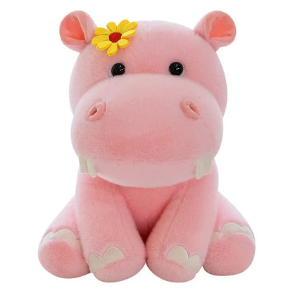 New 55cm Large Size Hippo Plush Toy Fluffty Kawaii Plushie Doll Simulation Hippo Doll Anime Cute Stuffed Animals Soft Plush Gift