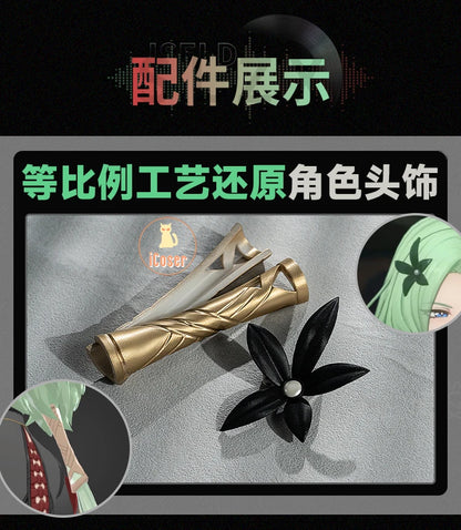 Zenless Zone Zero Isolde Cosplay Costume Wig Uniform Headwear Pendant Halloween Party Women Girls Props Game Role Play Outfit