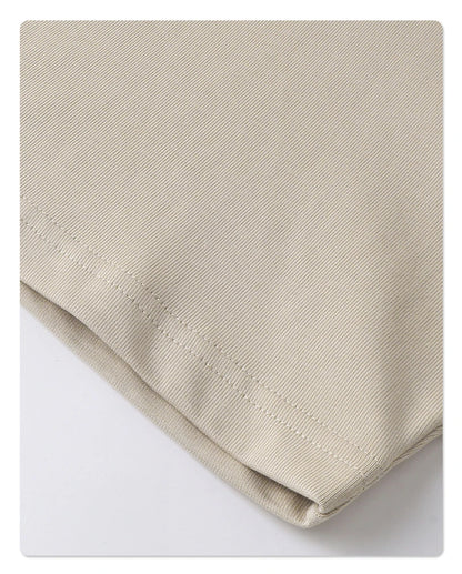 ZODF New Men Summer Boxy 275gsm Cotton T-Shirts Retro Unisex Oversized Short Version Basic T Shirt Brand Tees HY1070