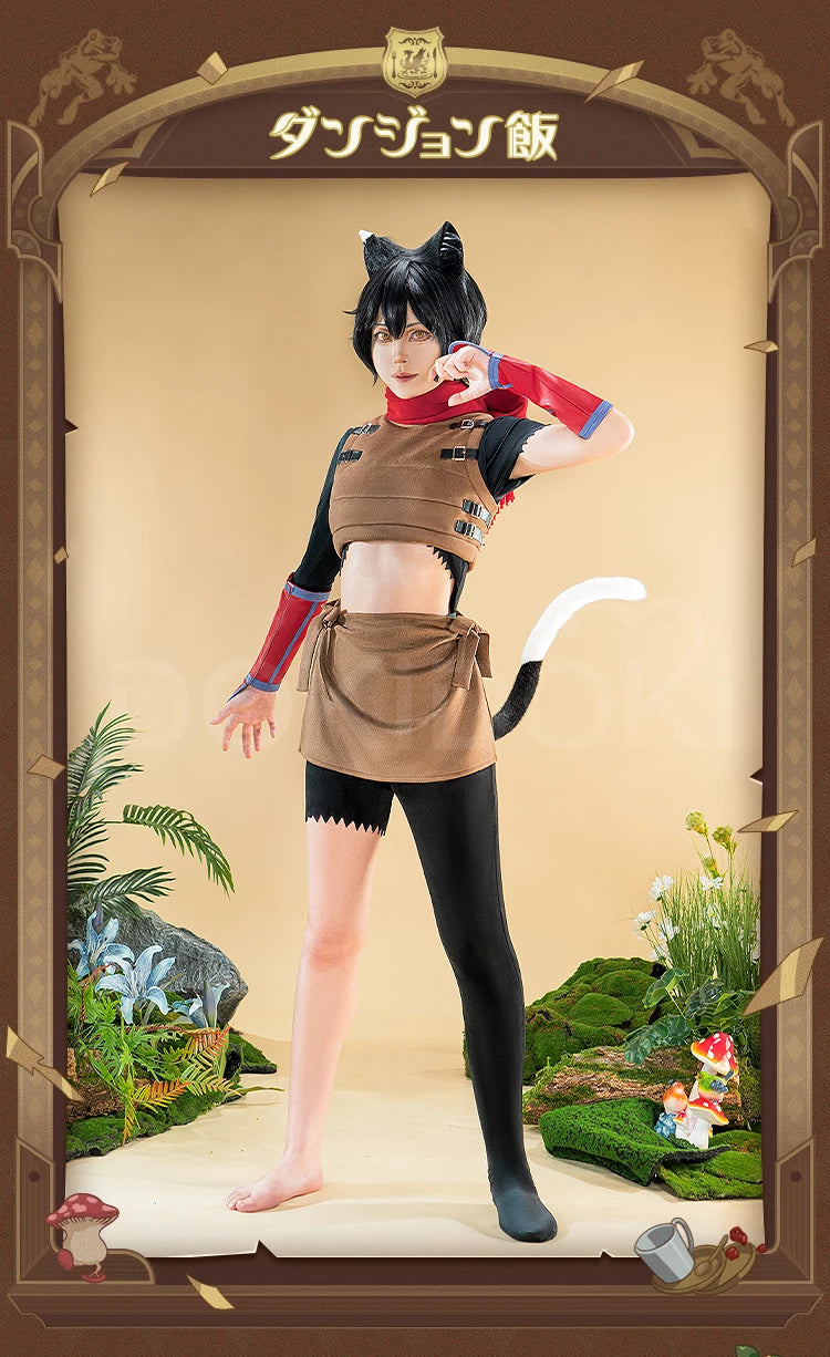 IN STOCK Izutsumi Cosplay Costume Anime Delicious in Dungeon【S-3XL】DokiDoki-R Women Costume Izutsumi Ears Plus Size