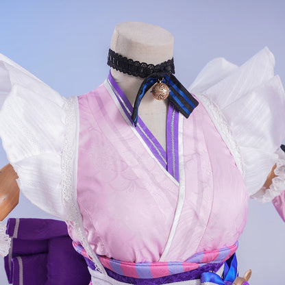 iCoser Genshin Impact Yumemizuki Mizuki Cosplay Costume Wig Dress Headwear Tail Natlan Halloween Party for Women Girls Cos Props