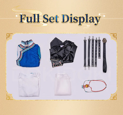 Heavy Frost Heroine Cosplay Costume Game Love and Deepspace DokiDoki-R Women Halloween Dress Heroine MC Blue Suit Sylus