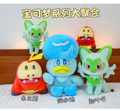 Pokemon Plushie Toys Sprigatito Quaxly Fuecoco Pokémon Scarlet and Violet Anime Plush Stuffed Dolls Christmas Gift for Childrens