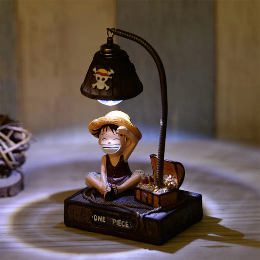 One Piece Anime Figure Luffy Chopper Figures 3D LED Night Light Desktop Lamp GK Statue Room Decora Desk Birthday Christmas Gift