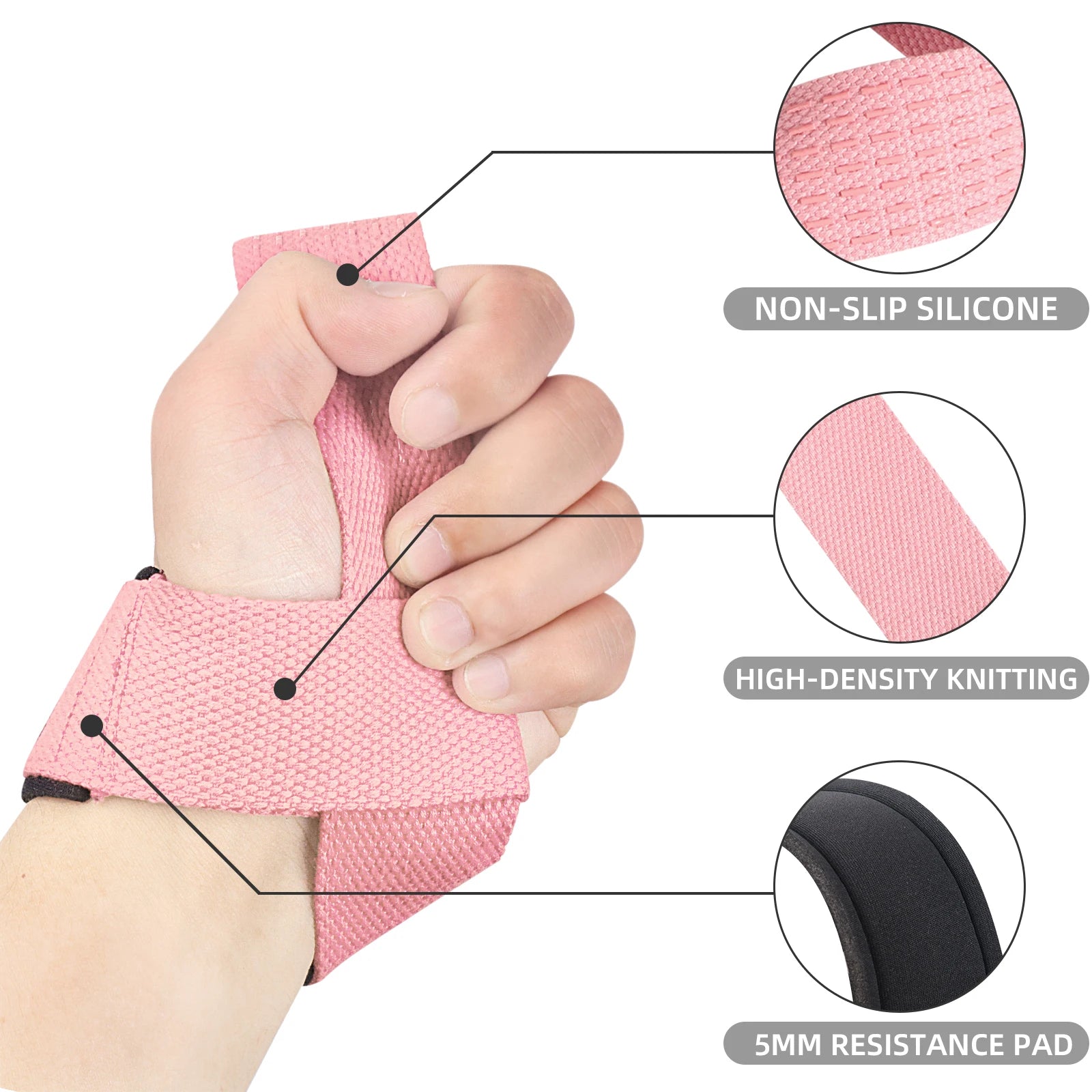 The Codex Weightlifting Gym Anti-Slip Wrist Straps 2pc/3pair/4pc Sport Safety Support Crossfit Hand Grips Fitness