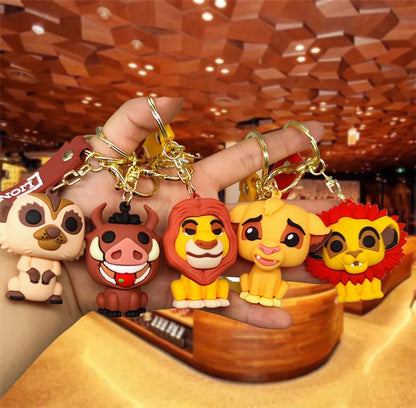 Disney Anime Cartoon Stitch Keychain Lilo & Stitch Cute Doll Keyring Fashion Couple Bag Ornament Key Chain Car Pendant Gift