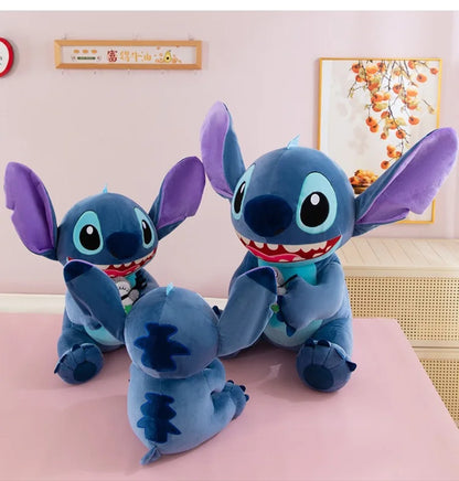 35/45/60cm Big Size Stitch Disney Anime Plush Stuffed Doll Kawaii Room Decorated with Plushies Pillow Ornaments Holiday Gifts
