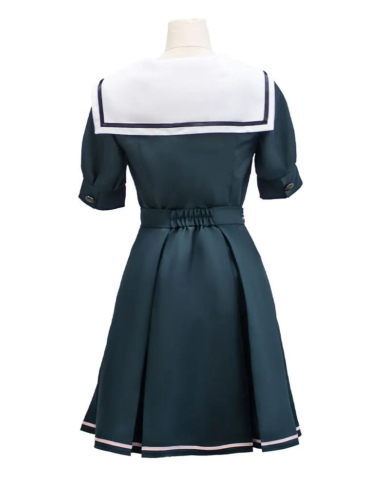 Kaoruko Waguri Cosplay Summer Skirt Dark Blue Dress Anime The Fragrant Flower Blooms with Dignity Halloween Cosplay Costume Girl