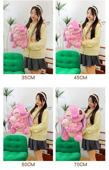 70cm Big Size Disney Lilo & Stitchanime Plush Stuffed Doll Room Decoration Peluche Pillow Angel Plushies Ornaments Gifts