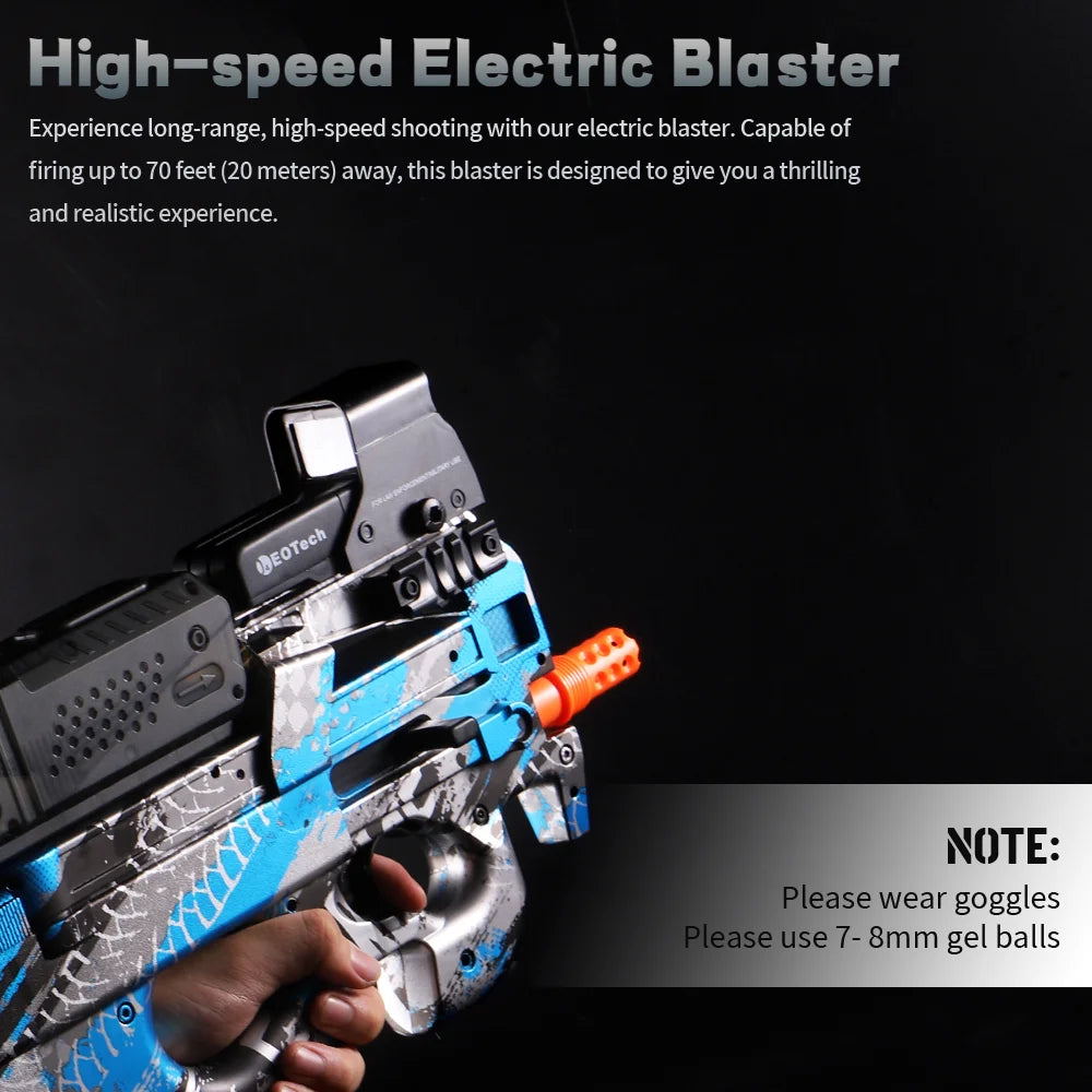 Yuizukeot P90 Electric Gel Gun Plastic Toy Rifle