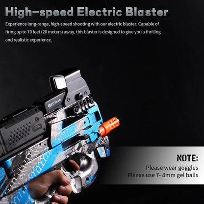Yuizukeot P90 Electric Gel Gun Plastic Toy Rifle