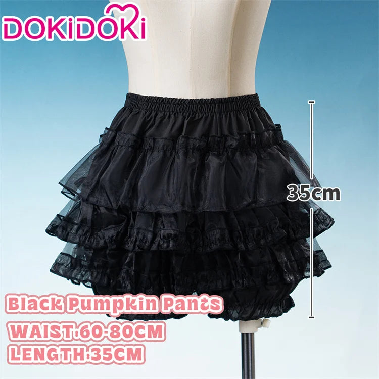 IN STOCK Underskirt Petticoats Bustle Cosplay Props DokiDoki Halloween Skirt Dress Petticoats Long Short White Black Bustle