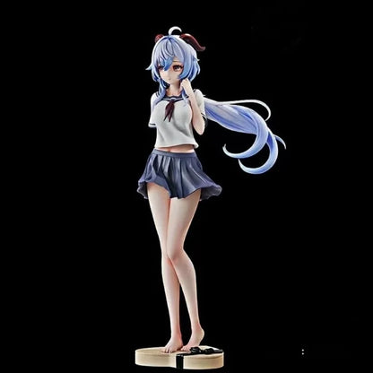 new Genshin Impact Figure Ganyu Figures School Uniform Ganyu Girl Figurine Pvc Statue Model Doll Room Ornament Collection Toys