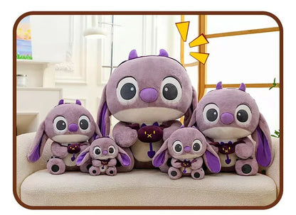 30CM-80CM Lilo & Stitch New Disney Plush Toy Cartoon Scrump Stuffed Doll Soft Anime Pillow Souvenir Kawaii Birthday Gift