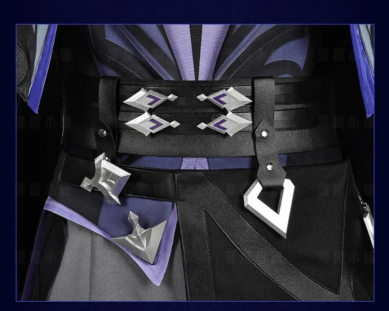 Genshin Impact Kyryll Chudomirovich Flins Cosplay Costume Wig Uniform Cloak Outfit Halloween Party for Women Men Props Carnival