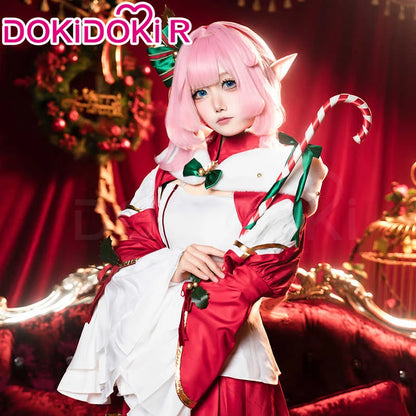 IN STOCK Elysia Cosplay Costume Game Honkai Impact 3rd【S-2XL】DokiDoki-R Women Cute Winter Christmas Dress Elysia Plus Size